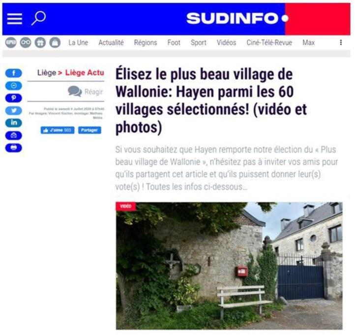 Le Gite D'Hayen Sprimont Eksteriør billede